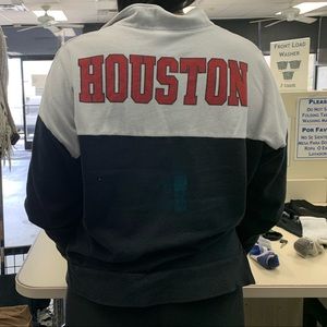 PINK univ. of houston cropped long sleeve SIZE-L